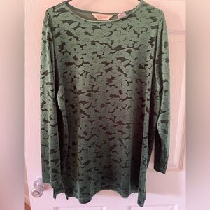 Vintage Emerald Green Velvet Mini Dress or Tunic